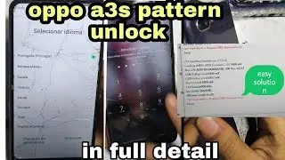 oppo a3s pattern unlock 100% safe method // can't init device,reason : CMD Timeout error solution