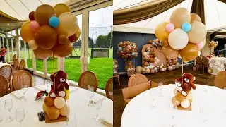 How to make a Teddy bear balloon table centerpiece tutorial