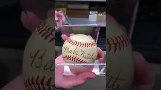 PERFECT Babe Ruth Signed Baseball Worth More Than $60,000!!! 🤯 #shorts