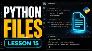 Python Lesson 15: File Handling in Python | Read & Write Files