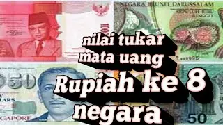 nilai tukar Rupiah ke 8 negara