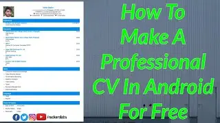 How to make Professional CV on Mobile- Rockers Labs