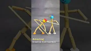 diy kreatif dari bambu menjadi mainan super unik #diy #creative #mainan #toys #idea #amazing #unik