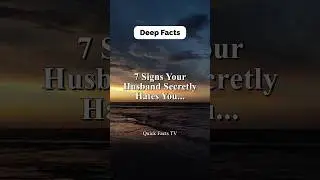 7 Signs Your Husband Secretly Hates You #psychologyfacts #shorts