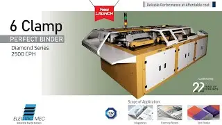 ELECTRO MEC PERFECT BINDER |  High speed perfect binder with 6 clamps | New Launch