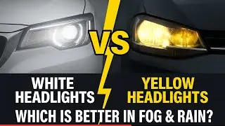 White Headlights vs Yellow Headlights? Which is BETTER in Fog & Rain?