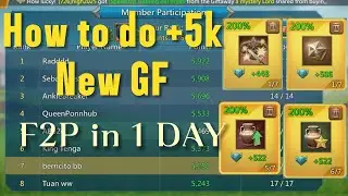 Guide to finish GF in 1 day, Do +5k points easy | New GF Tricks