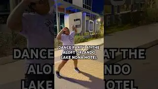 I brought the dance party to the Aloft Orlando Lake Nona Hotel 💃🏽