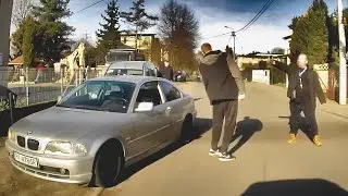 Kierowca BMW stanął w obronie swojego kolegi.