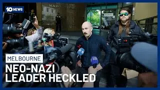 Neo-Nazi Leader Thomas Sewell Heckled Outside Court Over Camp Sovereignty Attack | 10 News