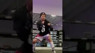 Ernie Reyes Jr warms up at The Ninja HQ