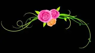Pink Rose With Chains Bright   3d Animation 22