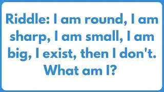 I'm Round I'm Sharp #riddle #riddles #riddleoftheday
