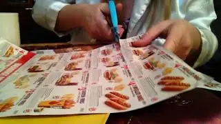 Angela Bright quietly Clipping Coupons, McDonalds, Pollo Loco, Burger King, gum, relaxing ASMR