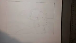 Drawing Primary Colored Balloons with Colored Pencils