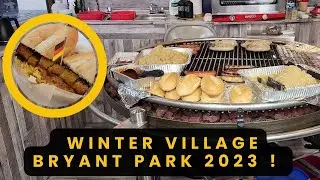 Winter Village 2023!  Bryant Park!  | NYC Hot Dog Stands