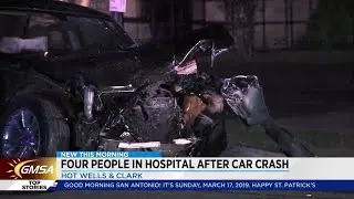 SAPD: Driver runs stop sign, crashes into car with woman, children inside