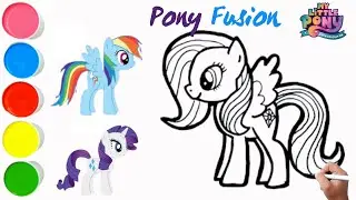 How to Draw My Little Pony Fusion : Rainbow Dash And Rarity