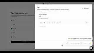chatbase partie 3 : Int&eacute;grer des donn&eacute;es &agrave; partir d&rsquo;un texte