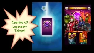 Marvel Puzzle Quest - Opening 60 Legendary Tokens