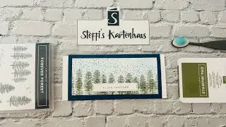 Banderole Umschlag Verpackung für Konzertkarten Tickets Eintrittskarten Stampin up FOREVER Forrest