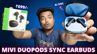 Mivi Duopods Sync Earbuds with 60 Hrs Playtime🔋AI ENC🔥| IPX4 Rating || Mivi Duopods Sync Review 