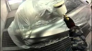 Honda Fit repair paint. Color code NH642M.iwata.WS400Supernova1.3