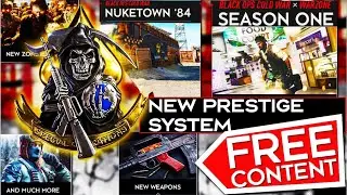 HOW THE NEW PRESTIGE SYSTEM in BLACK OPS COLD WAR WORKS | SEASON 1 ROADMAP and FREE CONTENT (BOCW)