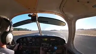 Crosswind landing in Piper Cherokee 180