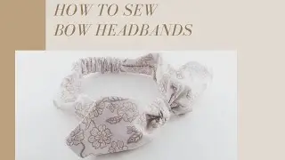 DIY Cotton Headband Tutorial - How to Sew a Bow Know Headband- #DIY headband - Sewing for Beginners