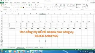 #Shorts TÍNH TỔNG LŨY KẾ RẤT NHANH NHỜ CÔNG CỤ QUICK ANALYSIS