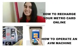How to recharge metro card online | AVM machine