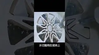 water jet cut ceramic tile  #waterjet #cnc #machine#chinamachine
