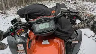 Yamaha Grizzly EPS SE 700 Heading to my tree stand Northern Wisconsin ATV Trails