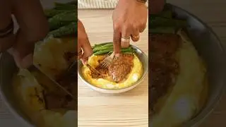 Mashed Potato And Grilled Chicken With Gravy #shorts #mashedpotato #recipe