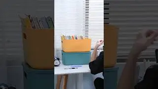 Multipurpose Stationery Organizer Storage Plastic Colorful Box #shorts #useful