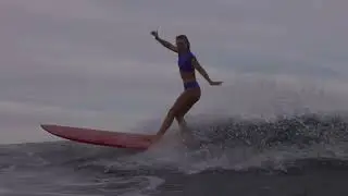 Longboard Surf Session with Delilah Hutchins in Nosara | Cheboards Costa Rica