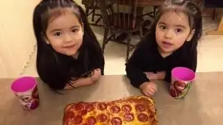 #YayaAndYami Making Homemade Pizza (Time Lapse)