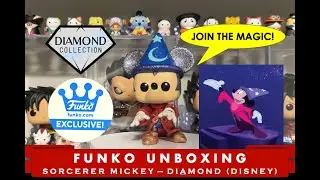 Funko Pop Unboxing and Review: Disney - Sorcerer Mickey (Funko Shop, Diamond Collection)