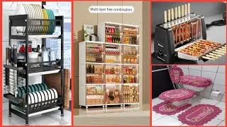Amazon Flipkart New Smart Kitchen Products online available Storage rack Baskets Cleaning tools mop