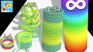 SLINKY HOP Level Up Slinky - ASMR Gameplay (All Levels)