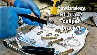 Fastbrakes RL brake caliper conversion bracket install on 1995 Accord.