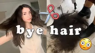CUTTING ALL MY HAIR OFF in Korea lol
