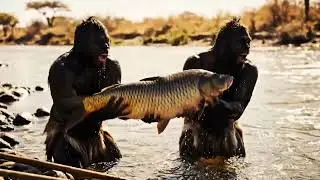 Primitive Life: Ancient Human Survival Skills | Stone Age Hunting, Shelter & Fire Making 