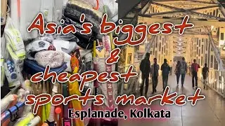 Asia biggest & cheapest sports market in kolkata 2022 ll Esplanade kolkata 🏏⚽️|| #sports ||🤦🏻🏏