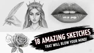 18 Drawing SECRETS! | Master Realistic EYES, LIPS, & Anime Characters (Long Tutorial)