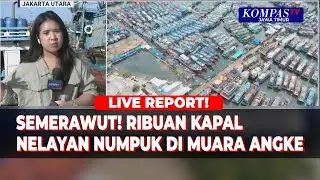 Pantauan Terkini Tumpukan 2 500 Kapal di Muara Angke, Nelayan Keluhkan Tak Bisa Melaut