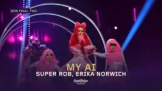 Super Rob, Erika Norwich - My AI - LIVE (Melodi Grand Prix 2024, Semi-Final 2)