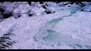Frazil Ice Formation, Stream Water Turns To Ice Before Our Eyes