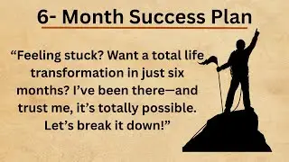 Change Your Life In 6 Months 🔥 || Graded Reader || Improve Your English Fluency ✅️